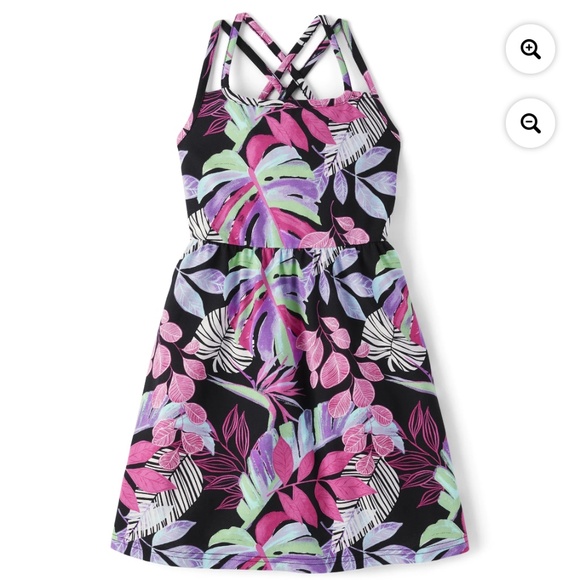 The Children’s Place Girls SL Tropical Leaf Print Size 14 NWT - Picture 5 of 5